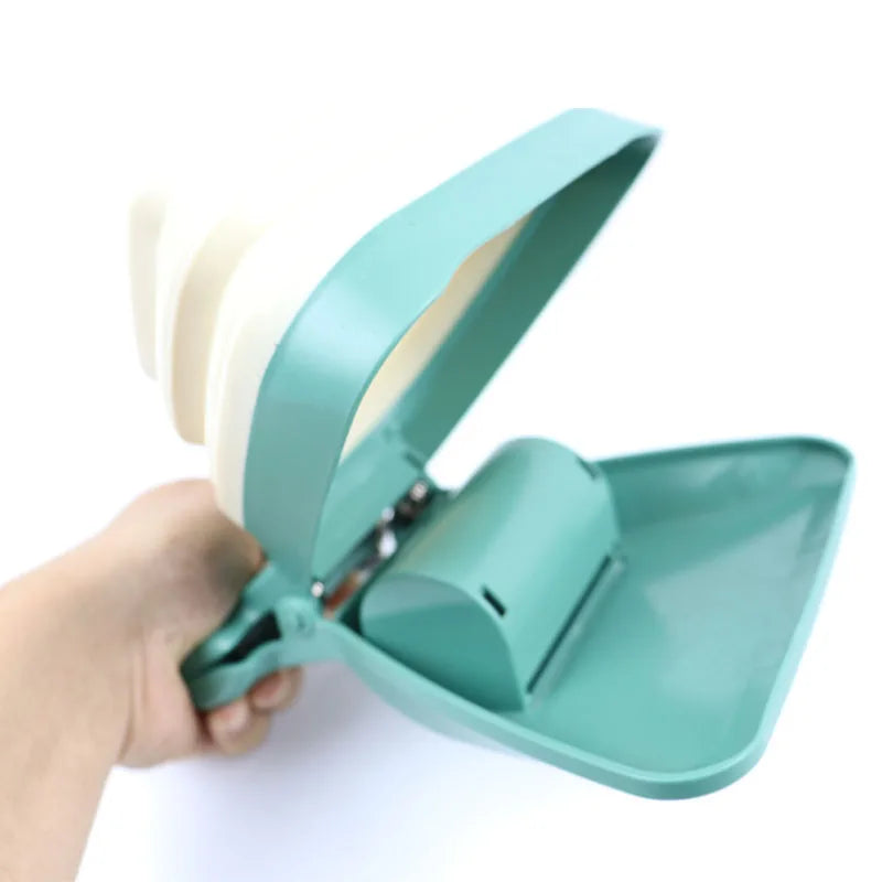Foldable Dog Poop Scooper with waste bag dispenser