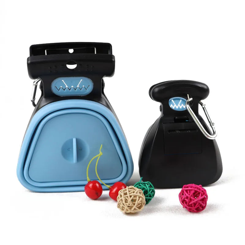 Foldable Dog Poop Scooper with waste bag dispenser