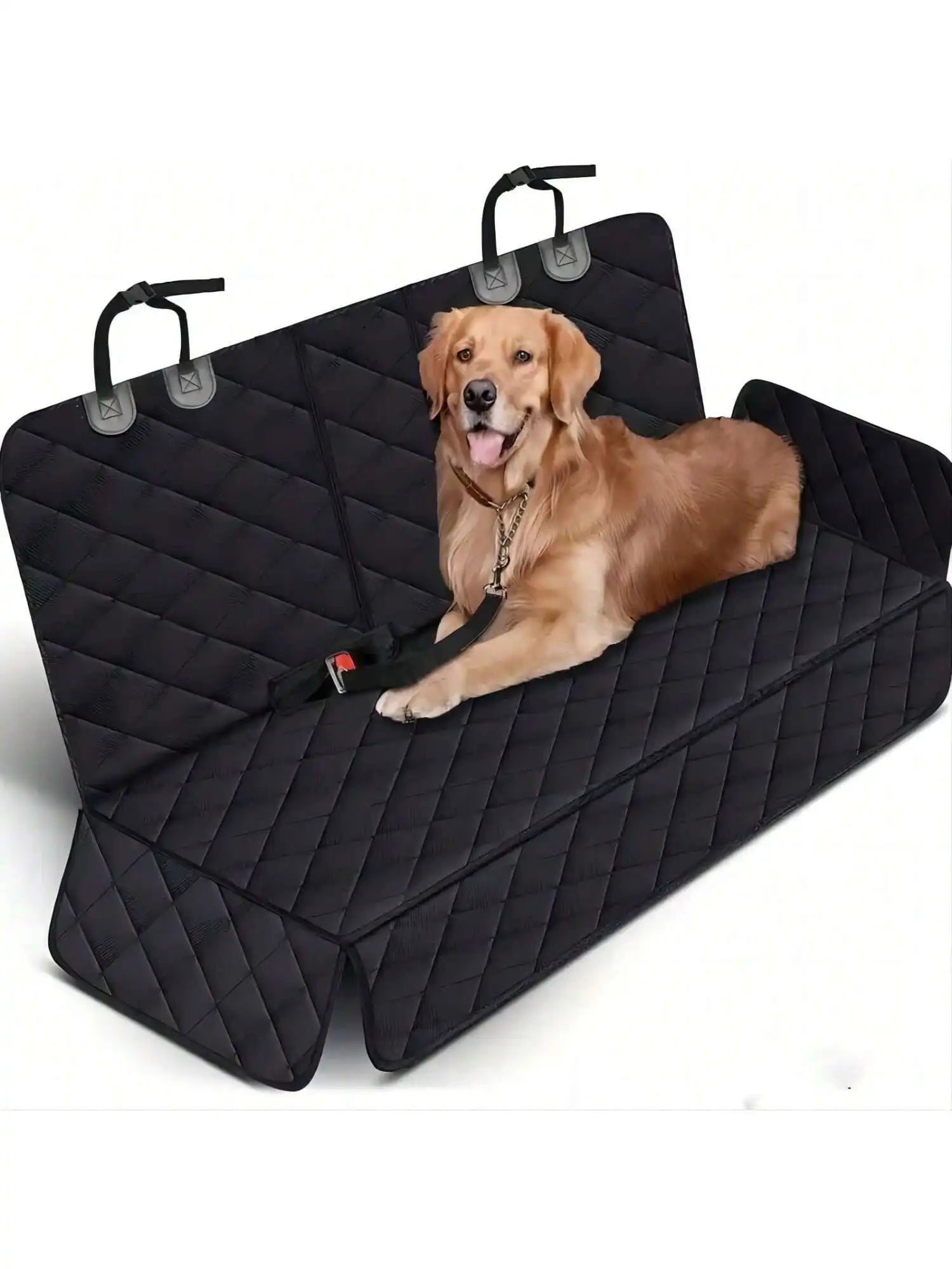 Dog Car Seat Cover — Waterproof & Scratch-Resistant Pet Hammock with Middle Armrest