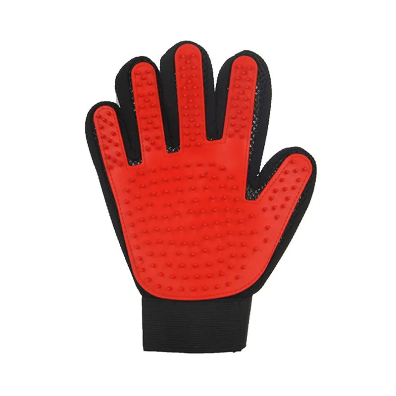 Silicon Pet Hair Removal Grooming Glove — Gentle De-Shedding for Dogs & Cats