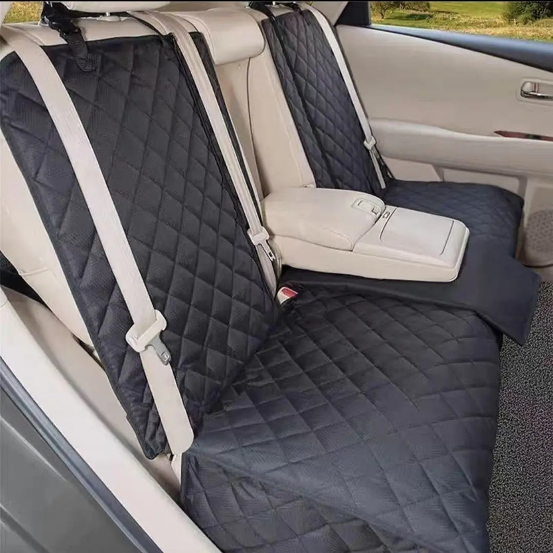 Dog Car Seat Cover — Waterproof & Scratch-Resistant Pet Hammock with Middle Armrest