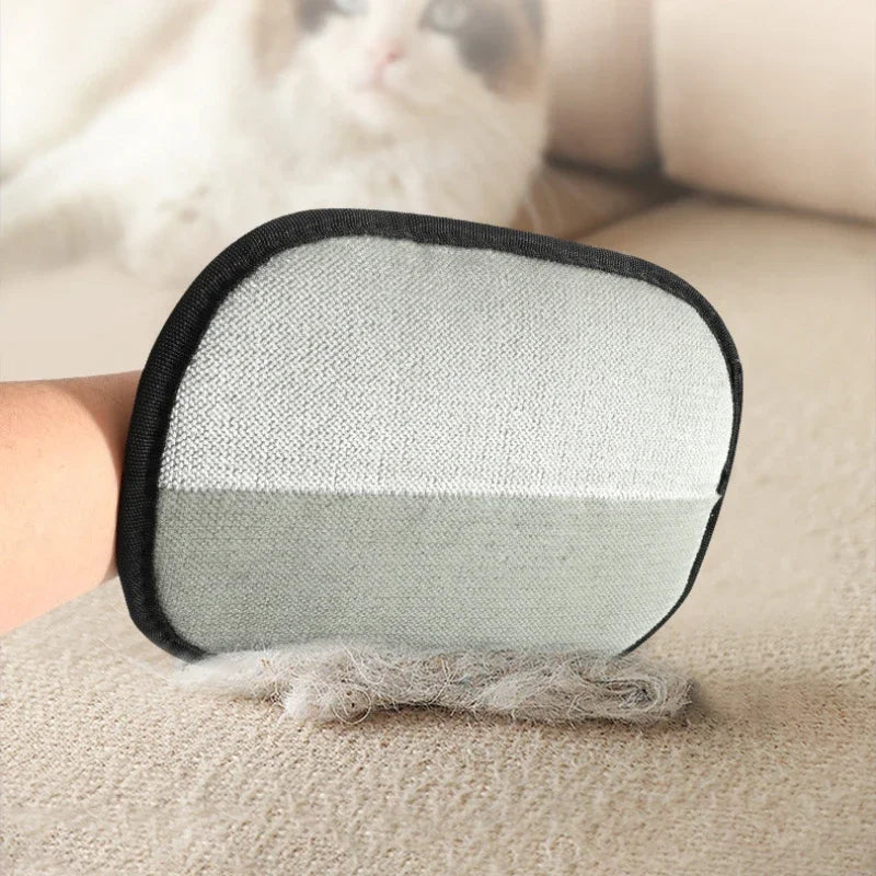 Double-Sided Deshedding Grooming Glove, Pet Hair Remover Glove for Couch, Furniture, Carpet, Car Seat