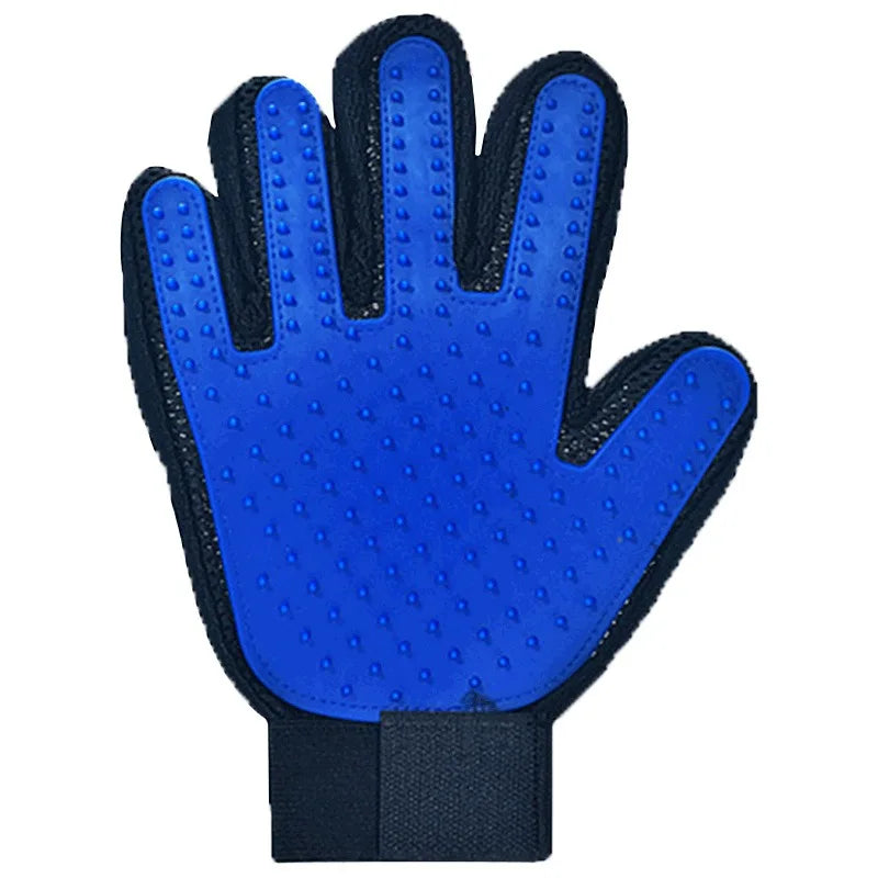 Silicon Pet Hair Removal Grooming Glove — Gentle De-Shedding for Dogs & Cats