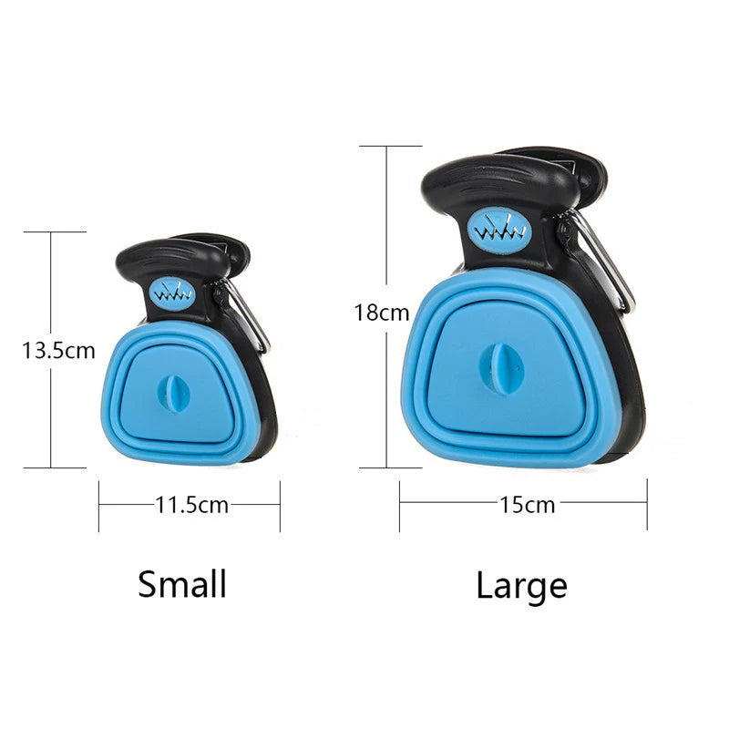 Foldable Dog Poop Scooper with waste bag dispenser