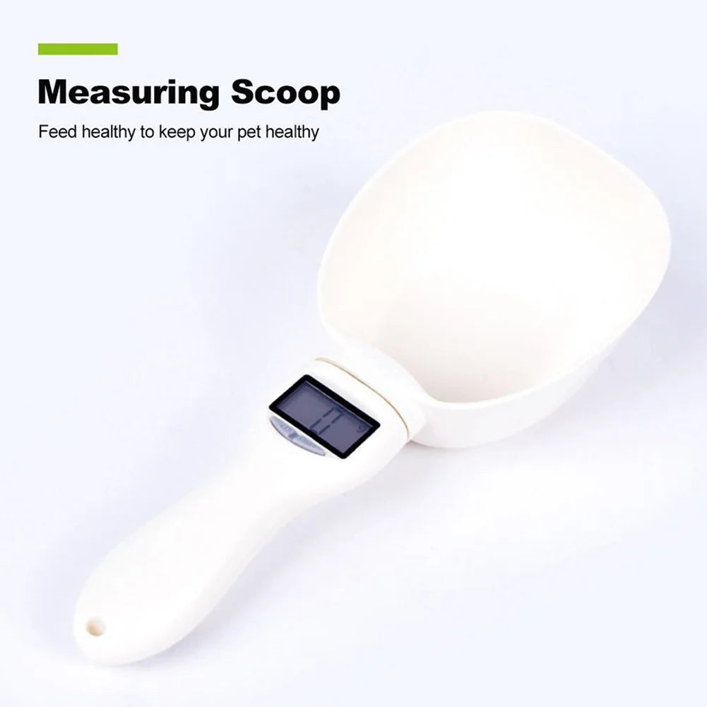 Digital Pet Food Measuring Spoon Scale — Precise Feeding for Dogs & Cats