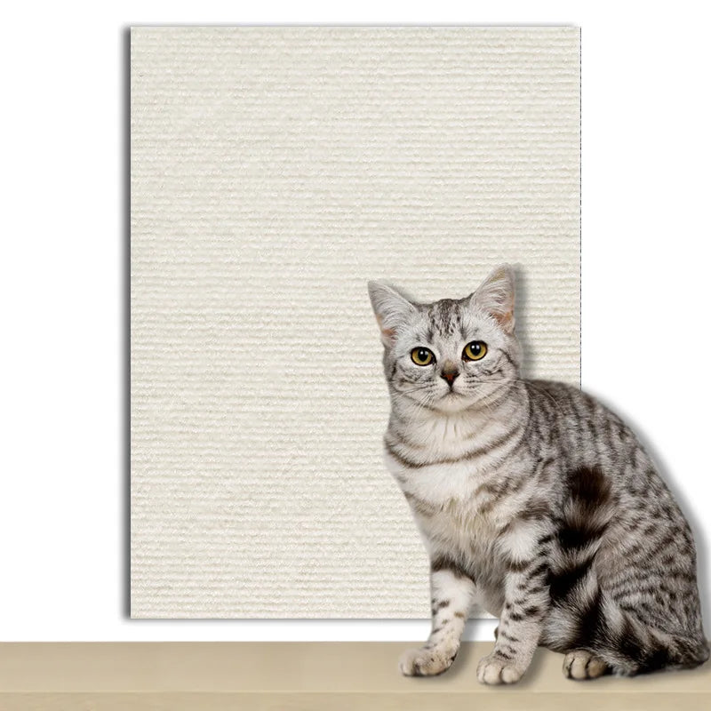 Cat Scratch Sofa Protector Mat — Self-Adhesive & Trimmable for Furniture Protection