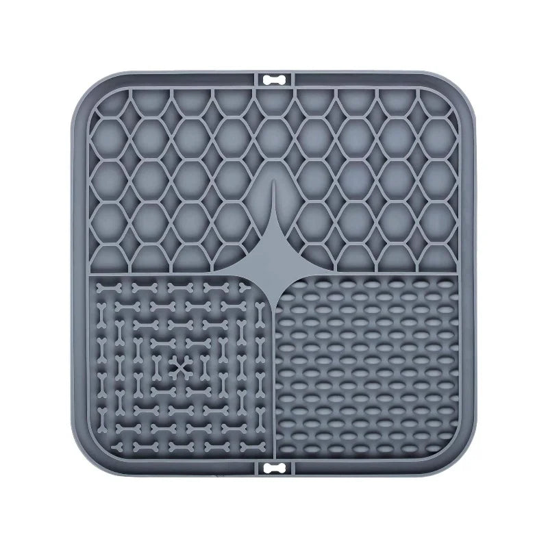 Silicone Lick Mat for Dogs & Cats — Slow Feeder, Bath Distraction & Anxiety Relief Pad