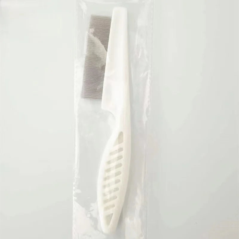 Stainless Steel Pet Shedding & Flea Comb — Face Brush Grooming Tool for Dogs & Cats