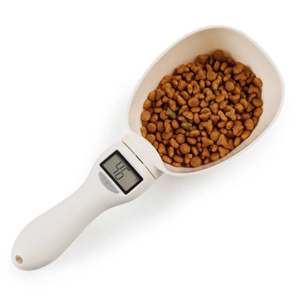 Digital Pet Food Measuring Spoon Scale — Precise Feeding for Dogs & Cats