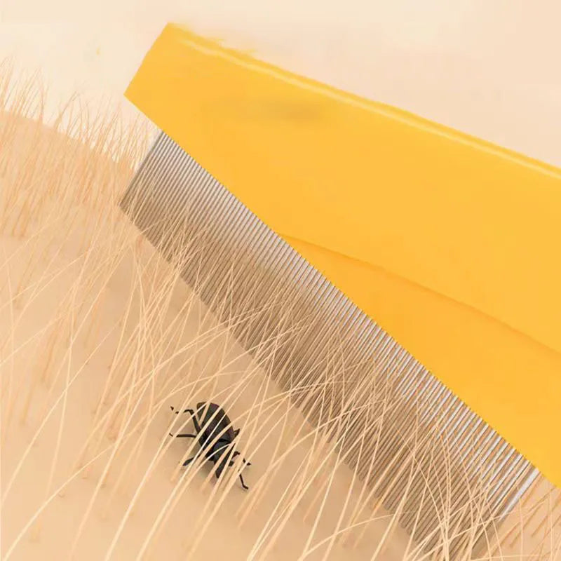 Stainless Steel Pet Shedding & Flea Comb — Face Brush Grooming Tool for Dogs & Cats