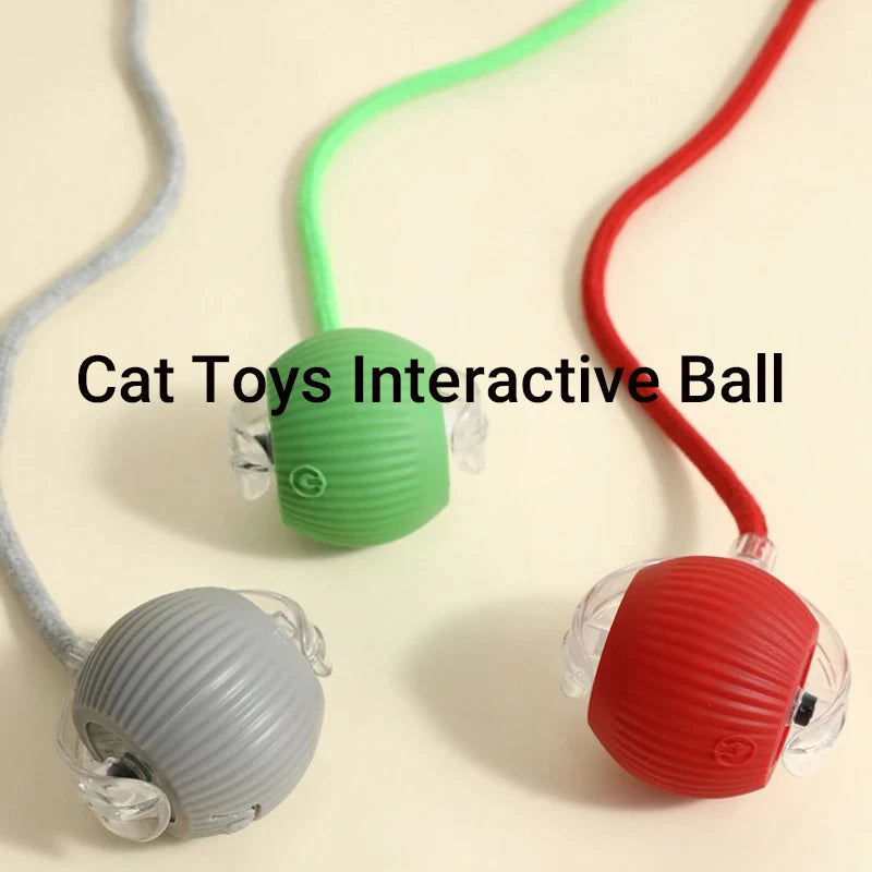 Smart Interactive Cat Ball Toy — Automatic Rolling & LED Lights for Indoor Cats