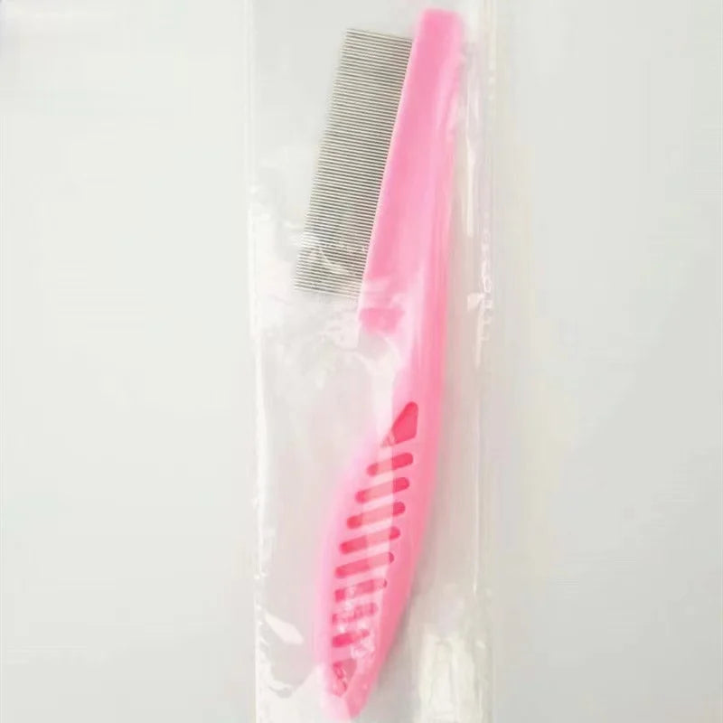 Stainless Steel Pet Shedding & Flea Comb — Face Brush Grooming Tool for Dogs & Cats