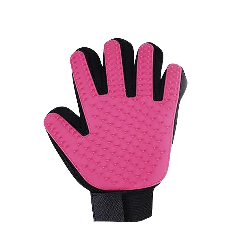 Silicon Pet Hair Removal Grooming Glove — Gentle De-Shedding for Dogs & Cats