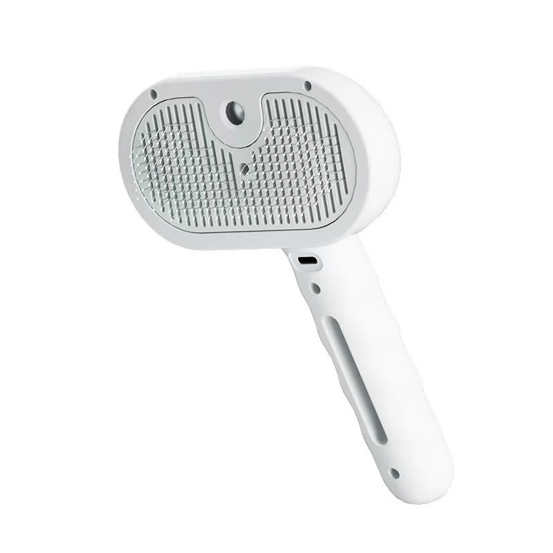 3-in-1 Electric Steam Pet Brush - Grooming, Massage & Detangling for Dogs & Cats
