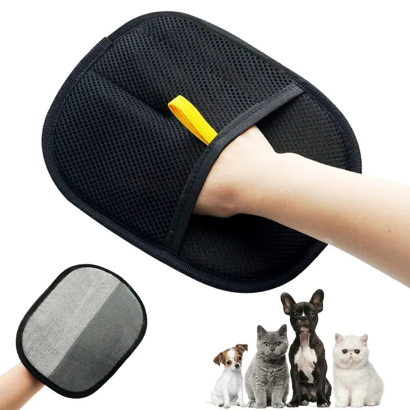 Double-Sided Deshedding Grooming Glove, Pet Hair Remover Glove for Couch, Furniture, Carpet, Car Seat