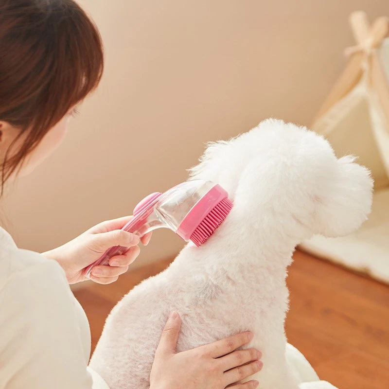 Soft Silicone Pet Bath Brush — Gentle Massage & Deep Clean for Dogs & Cats