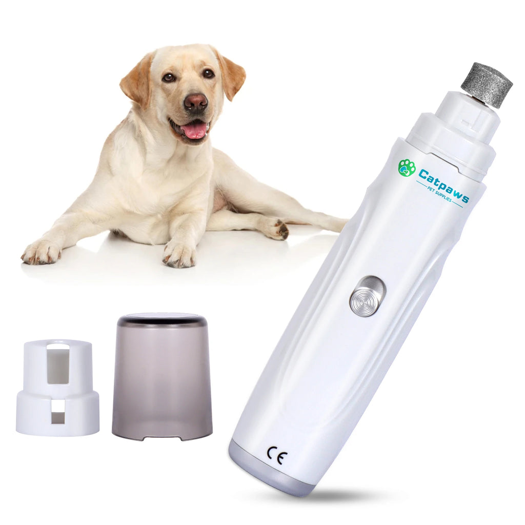 Electric Dog Nail Grinder — USB Rechargeable, Painless & Quiet 2-Speed Pet Nail Trimmer