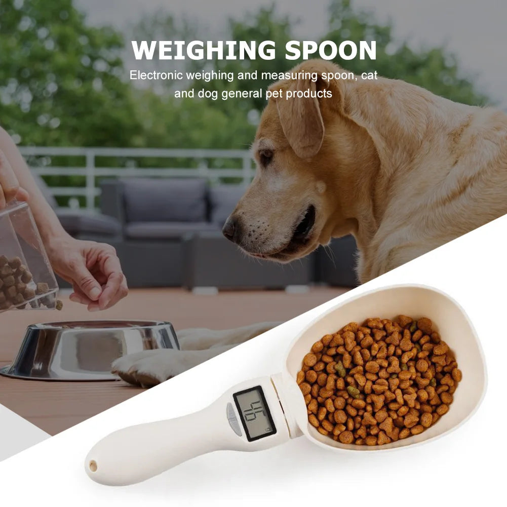 Digital Pet Food Measuring Spoon Scale — Precise Feeding for Dogs & Cats