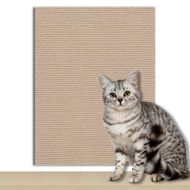 Cat Scratch Sofa Protector Mat — Self-Adhesive & Trimmable for Furniture Protection