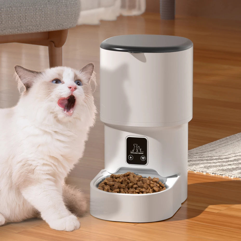 4L WiFi Smart Automatic Pet Feeder — App-Controlled Cat & Dog Food Dispenser