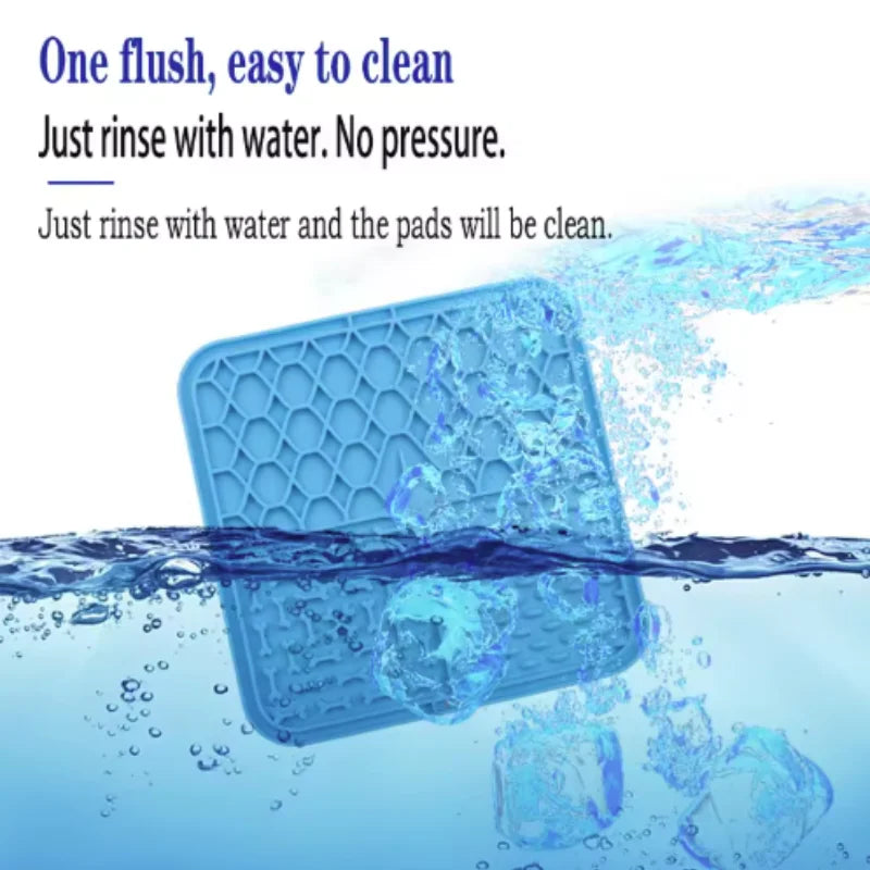 Silicone Lick Mat for Dogs & Cats — Slow Feeder, Bath Distraction & Anxiety Relief Pad