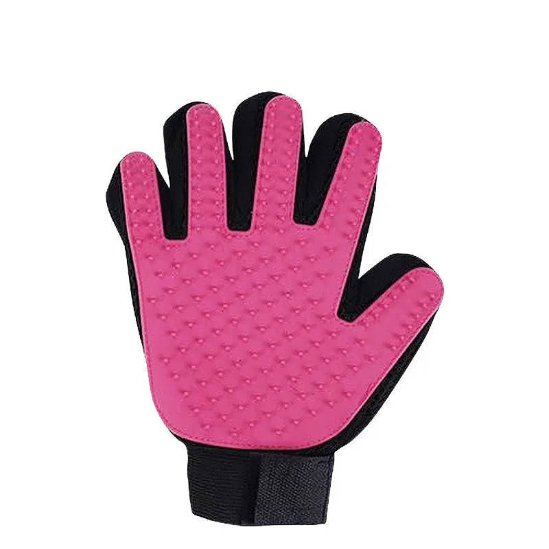 Silicon Pet Hair Removal Grooming Glove — Gentle De-Shedding for Dogs & Cats
