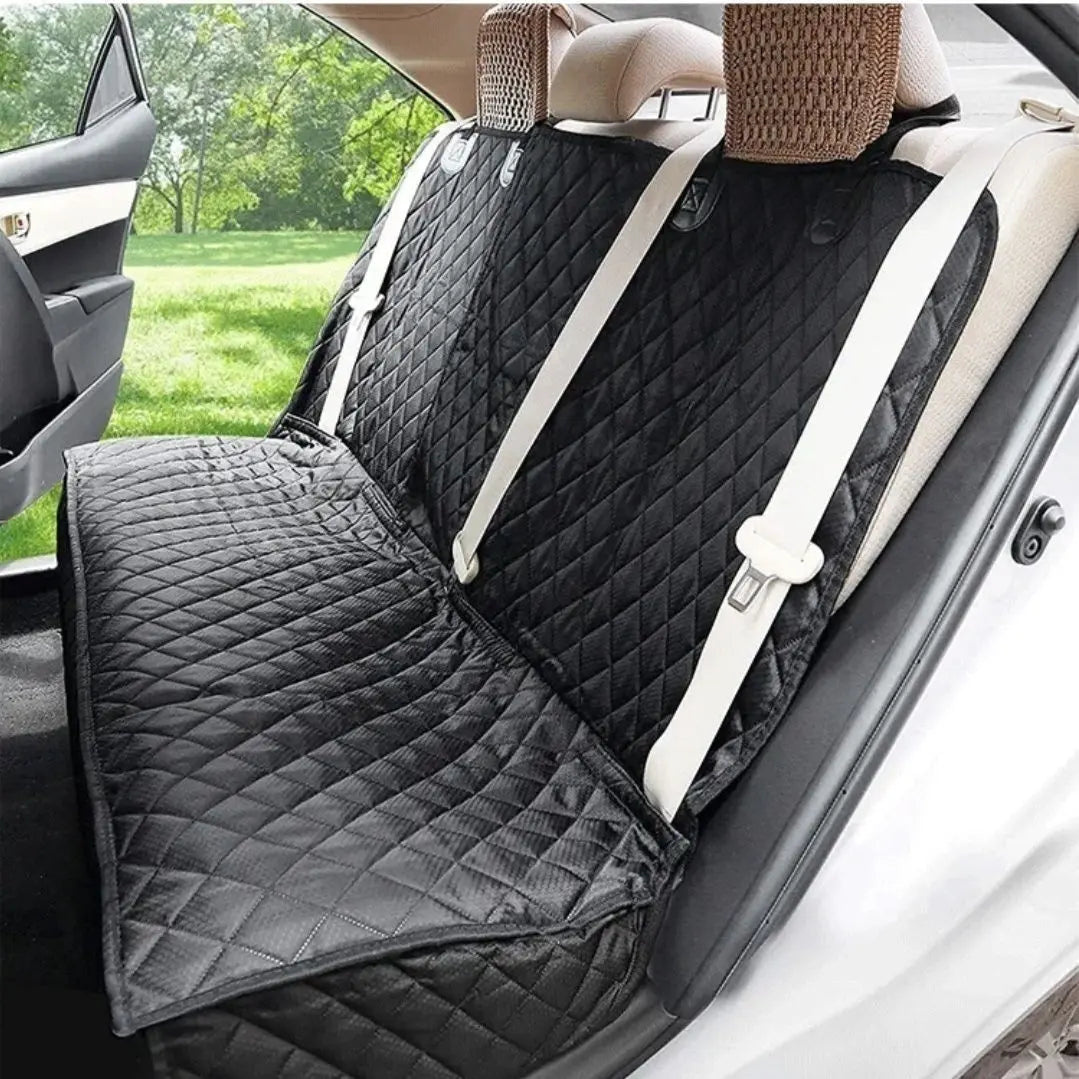 Dog Car Seat Cover — Waterproof & Scratch-Resistant Pet Hammock with Middle Armrest