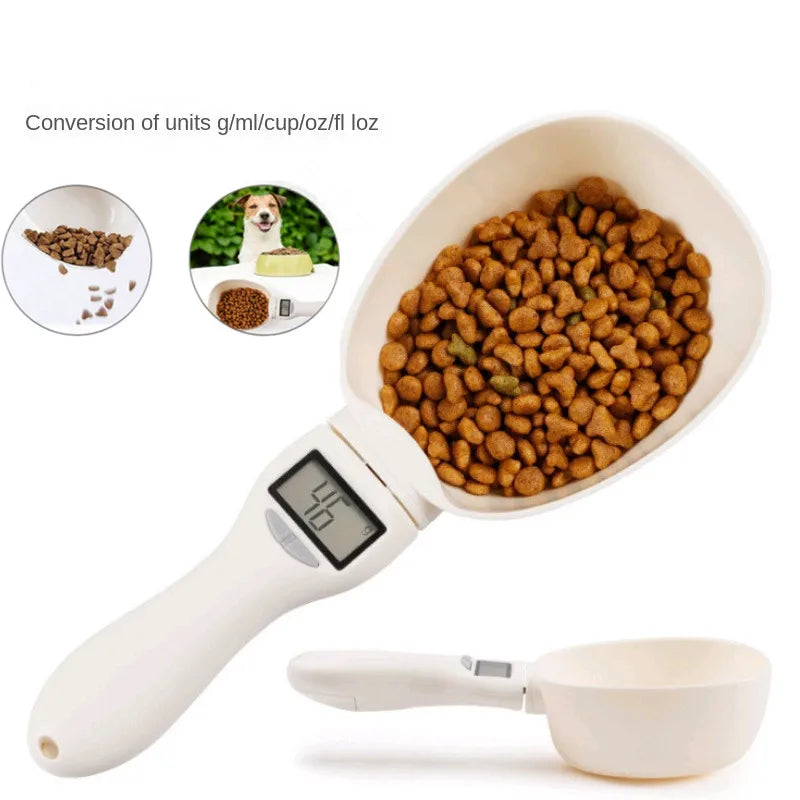Digital Pet Food Measuring Spoon Scale — Precise Feeding for Dogs & Cats