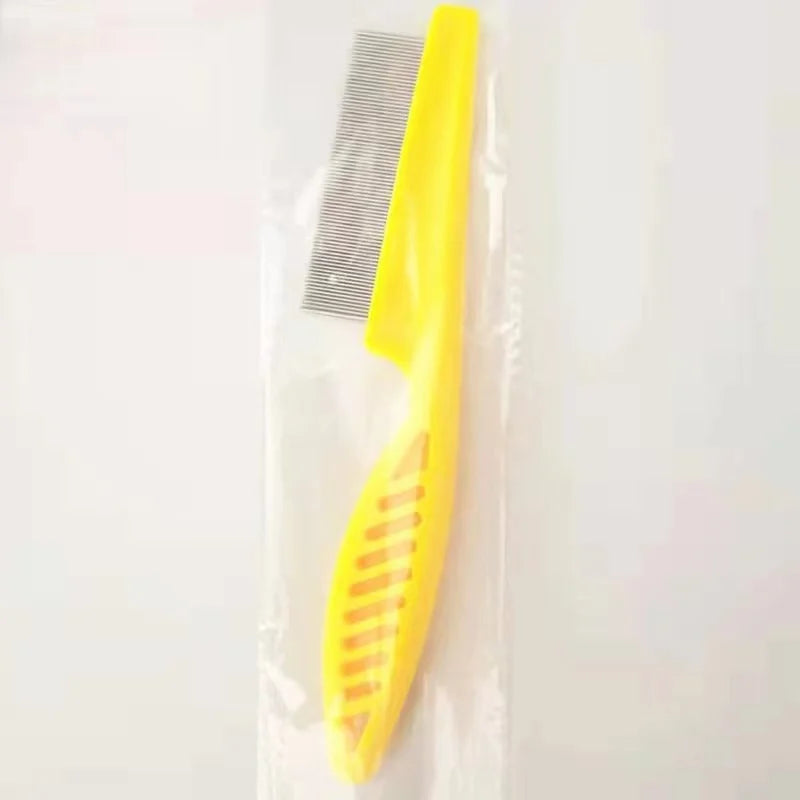 Stainless Steel Pet Shedding & Flea Comb — Face Brush Grooming Tool for Dogs & Cats