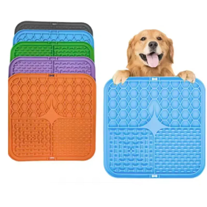 Silicone Lick Mat for Dogs & Cats — Slow Feeder, Bath Distraction & Anxiety Relief Pad