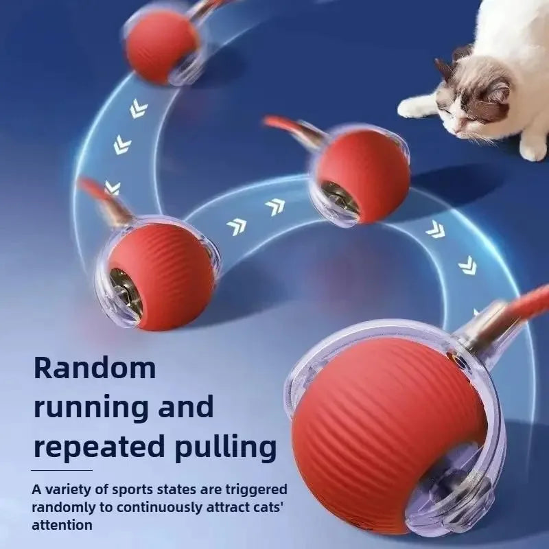 Smart Interactive Cat Ball Toy — Automatic Rolling & LED Lights for Indoor Cats