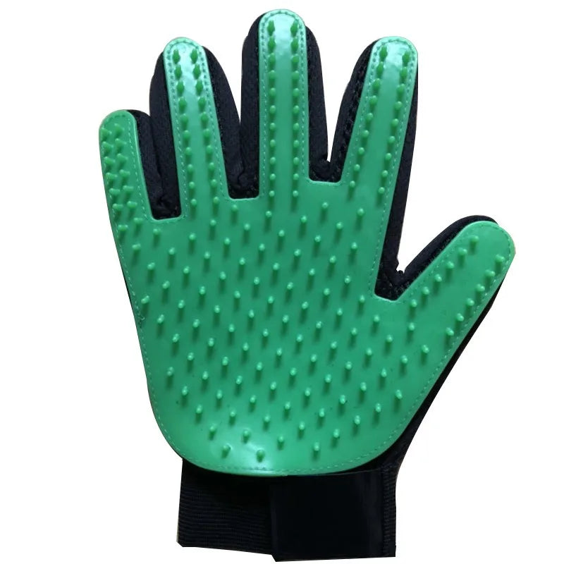 Silicon Pet Hair Removal Grooming Glove — Gentle De-Shedding for Dogs & Cats
