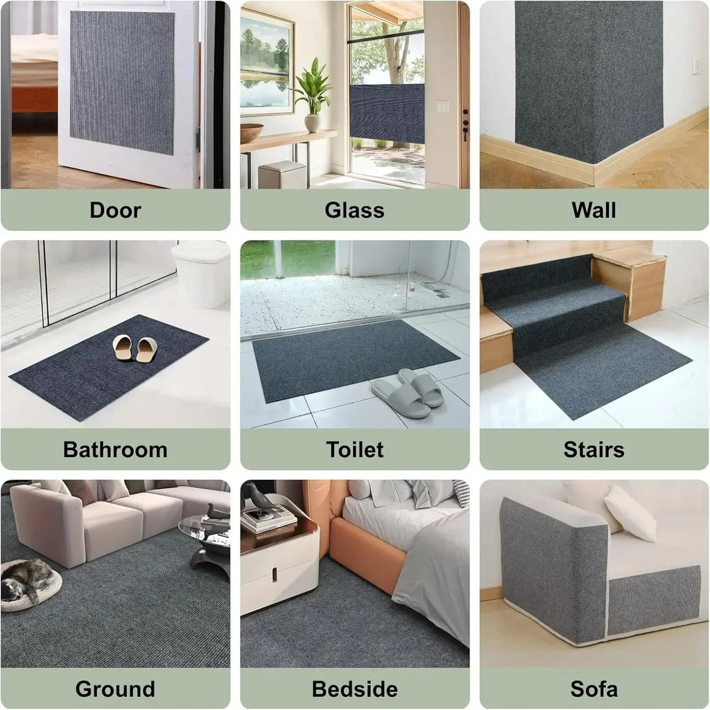 Cat Scratch Sofa Protector Mat — Self-Adhesive & Trimmable for Furniture Protection