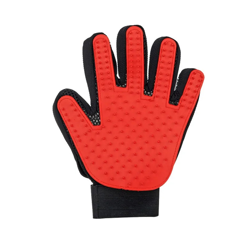 Silicon Pet Hair Removal Grooming Glove — Gentle De-Shedding for Dogs & Cats