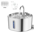 2.2L Automatic Pet Water Fountain — Stainless Steel with Silent Pump & Filter