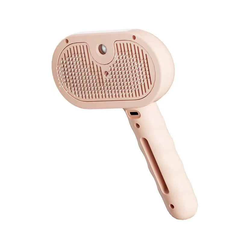 3-in-1 Electric Steam Pet Brush - Grooming, Massage & Detangling for Dogs & Cats